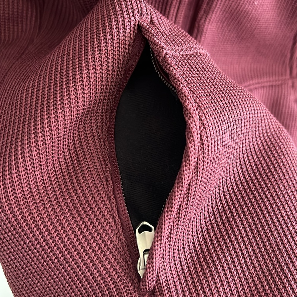 Spyder Full Zip Mid-weight Sweater size L wine color - Picture 6 of 14